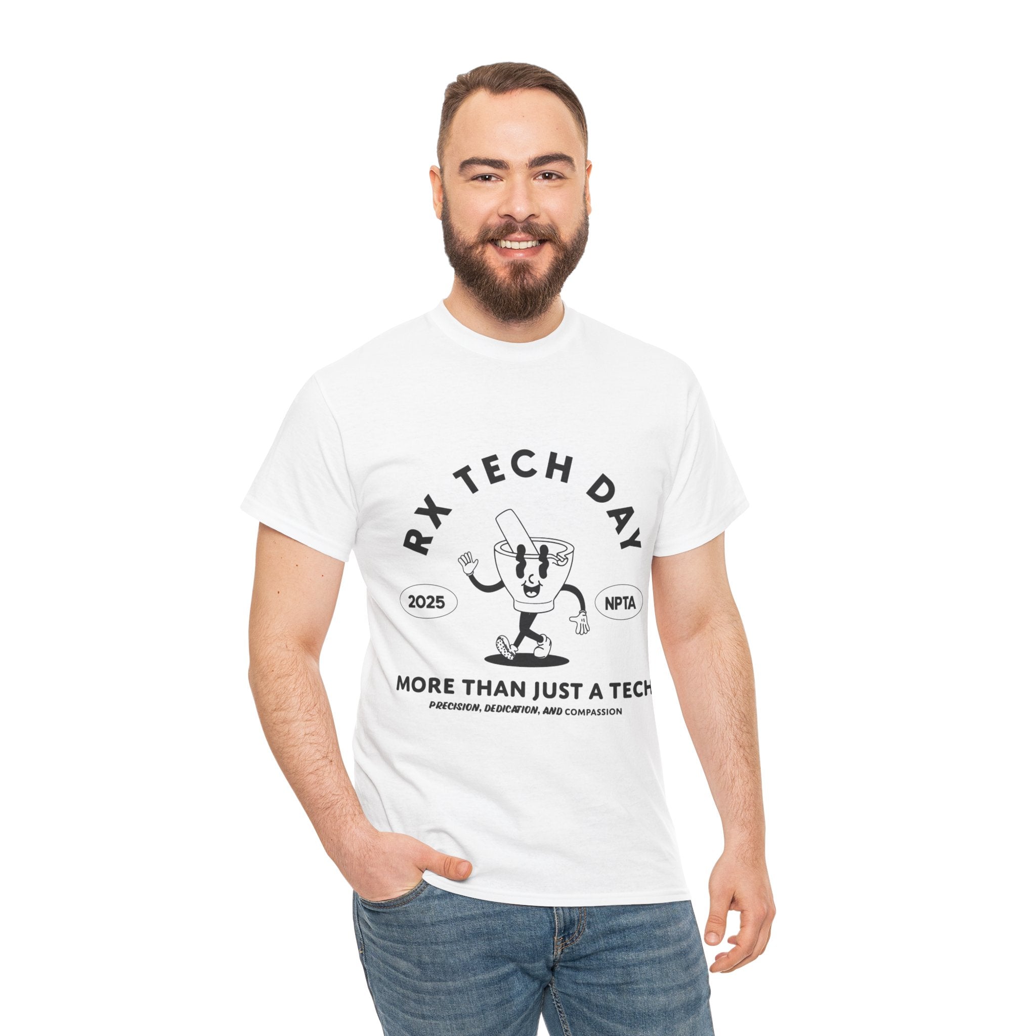 RxTech Day 2025 Mortar and Pestle Mascot Shirt