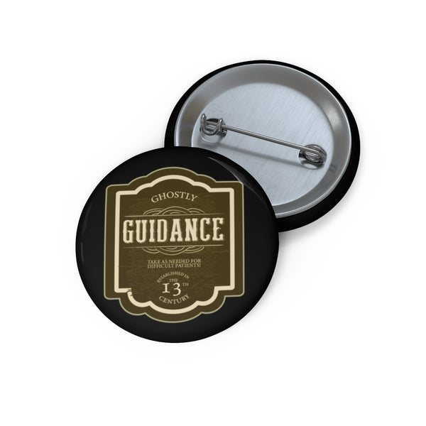 Ghostly Guidance Brown Pin - Black // Halloween