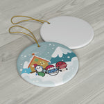 Snow Globe NPTA Mascots Ceramic Ornament