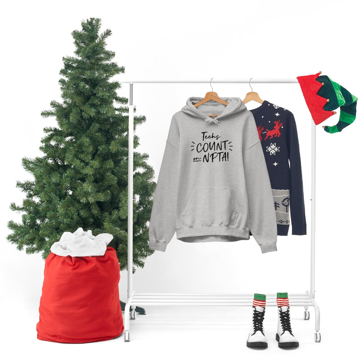 Techs Count on NPTA Hooded Sweatshirt