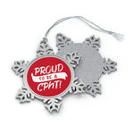 Proud to be a CPhT Pewter Snowflake Ornament