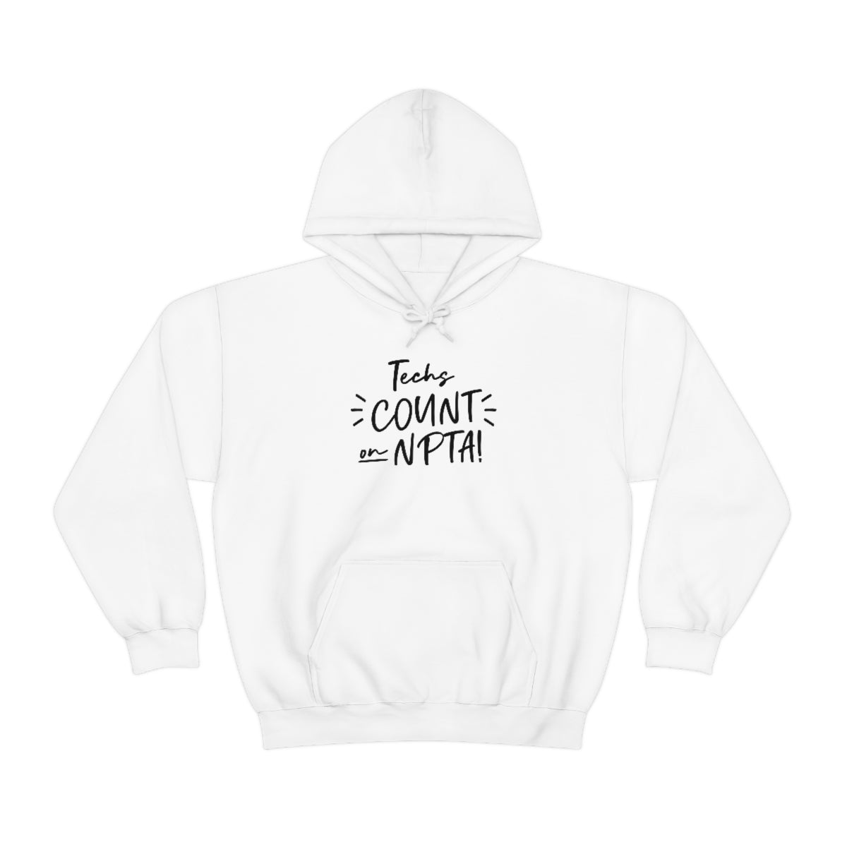 Techs Count on NPTA Hooded Sweatshirt