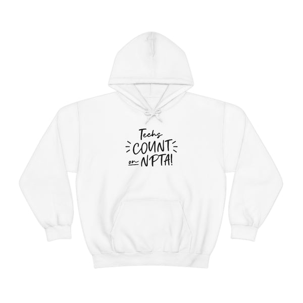 Techs Count on NPTA Hooded Sweatshirt