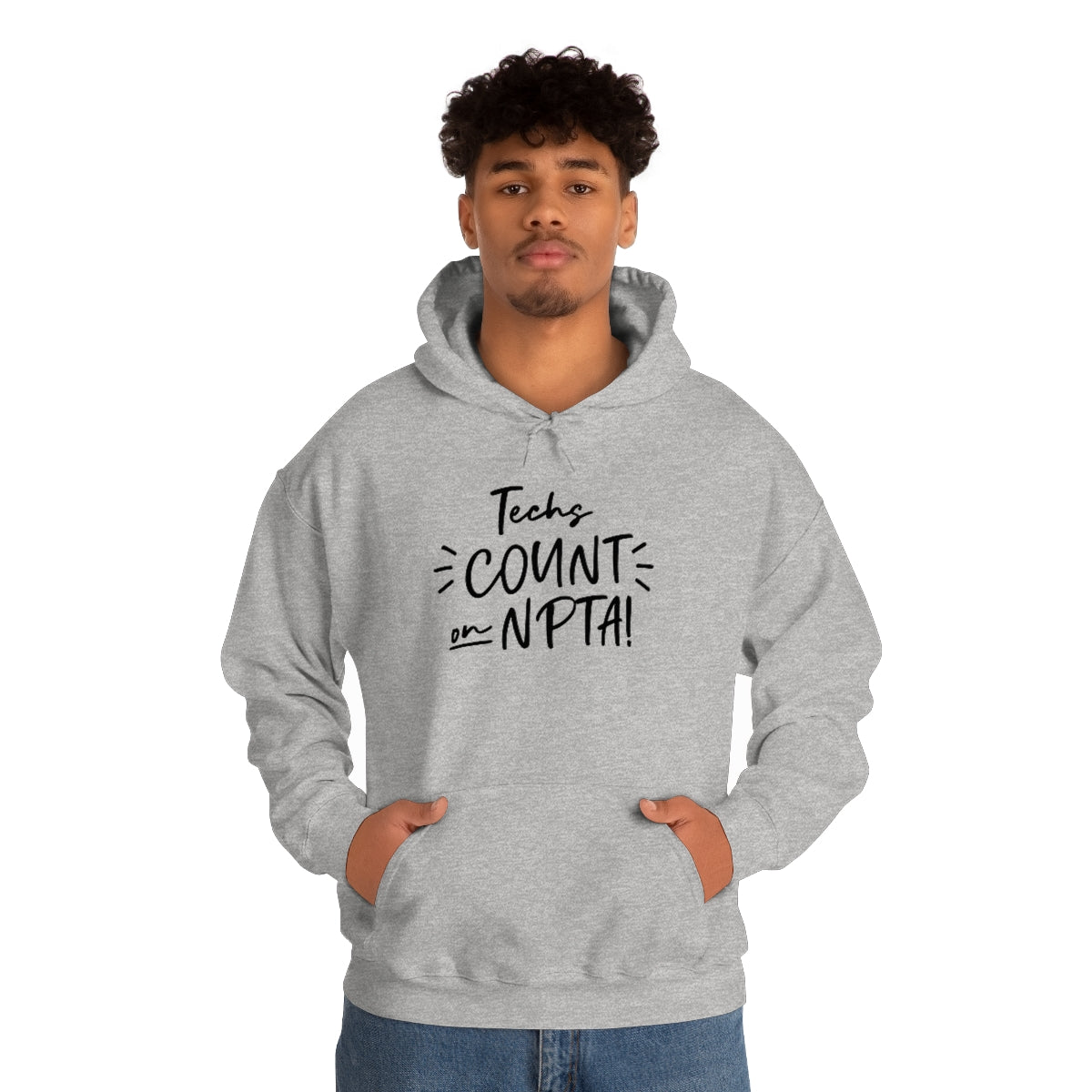 Techs Count on NPTA Hooded Sweatshirt
