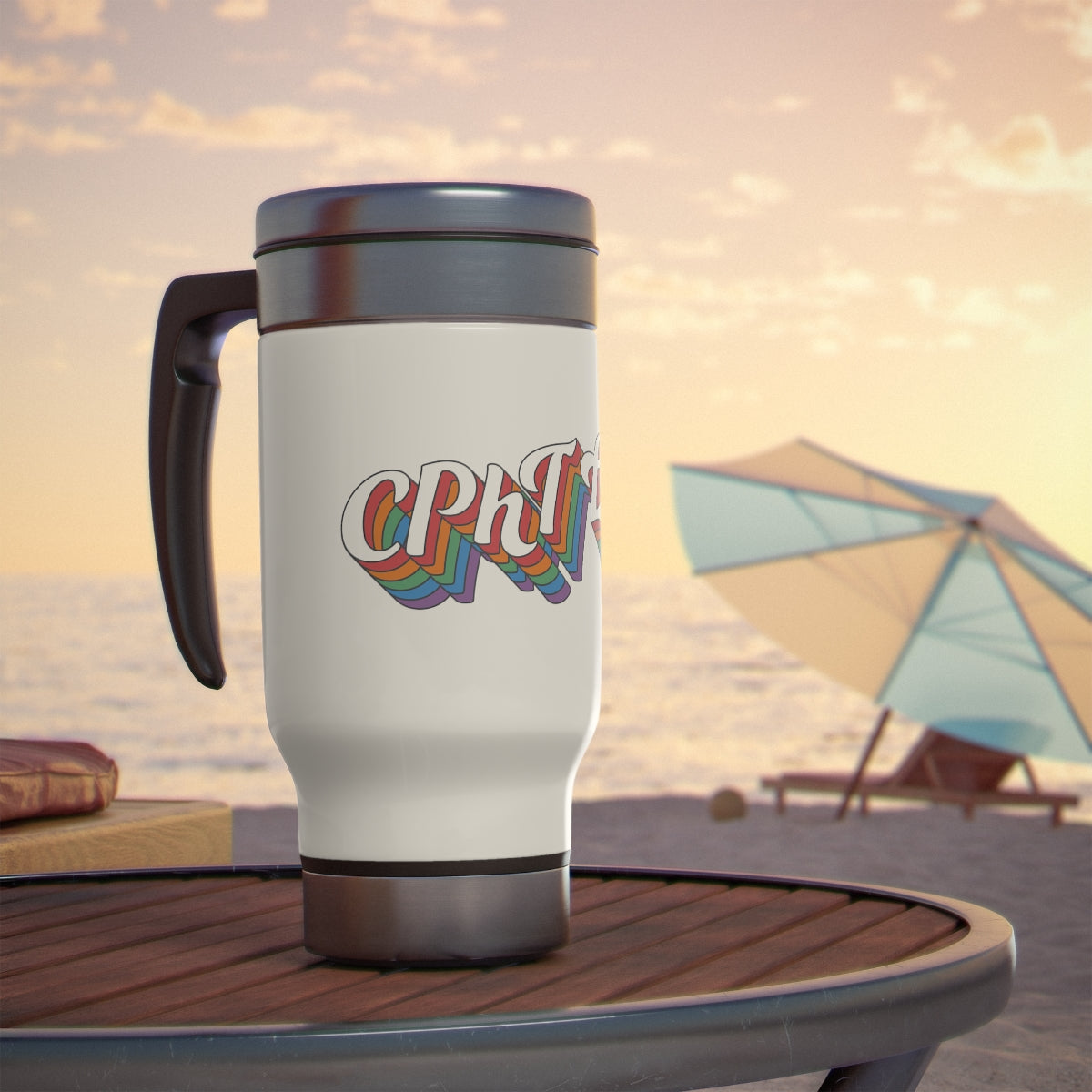 CPHT Life - V2 Travel Mug with Handle, 14oz