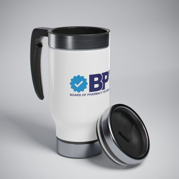 Board Of Pharmacy Technician Specialities - V2 Travel Mug with Handle, 14oz