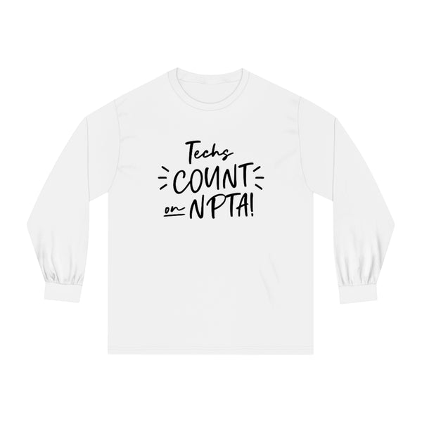 Techs Count on NPTA Long Sleeve T-Shirt - v2