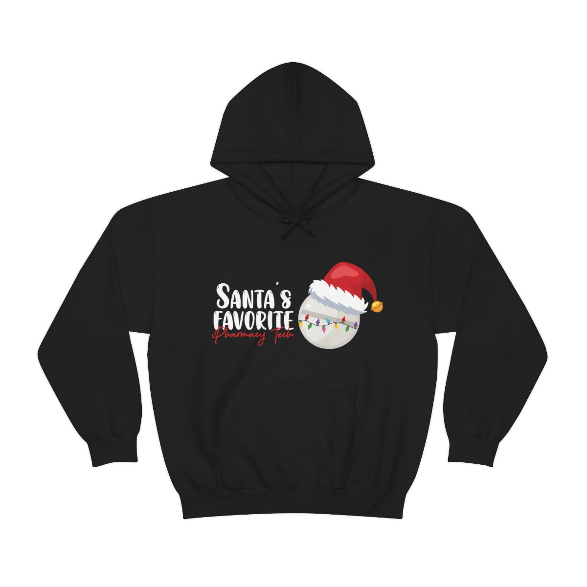 Santa's Favorite Pharmacy Tech Hooded Sweatshirt