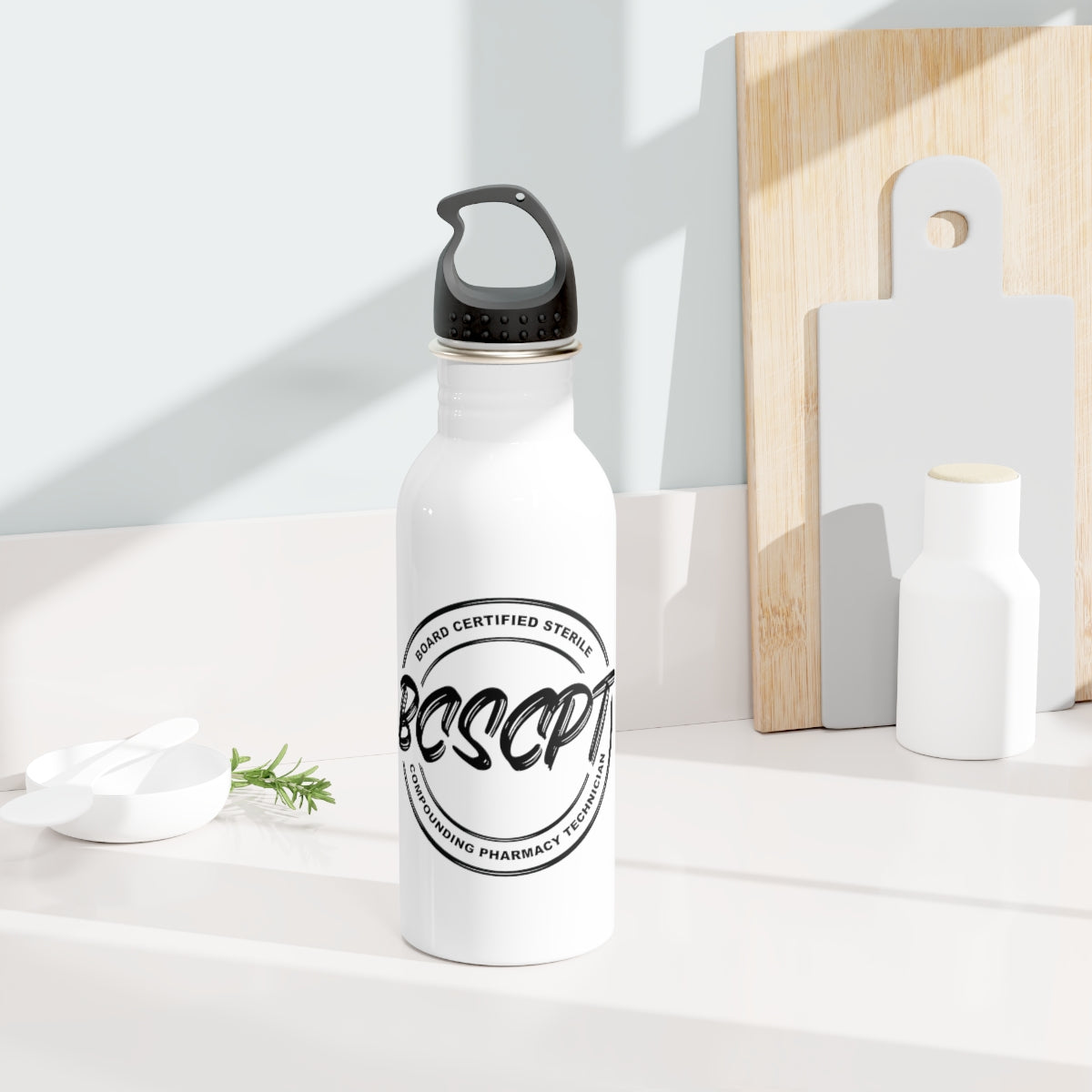 Board Certified Sterile Compounding Pharmacy Technician - V2 Stainless Steel Water Bottle
