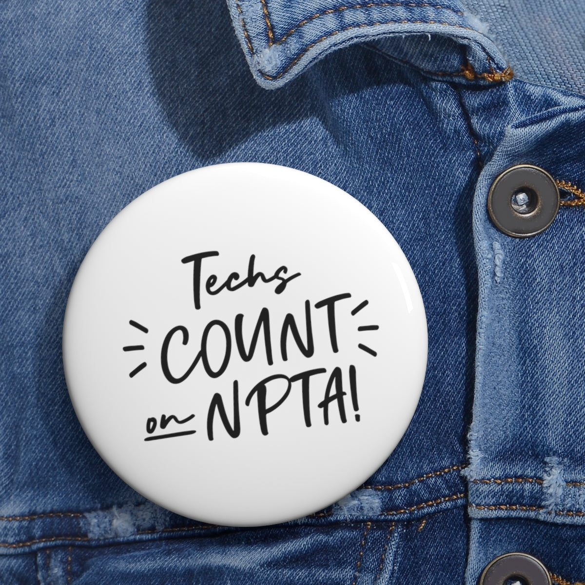 Techs Count on NPTA Pin Button