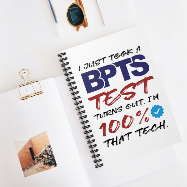 BPTS 100% That Tech Spiral Notebook - Ruled Line