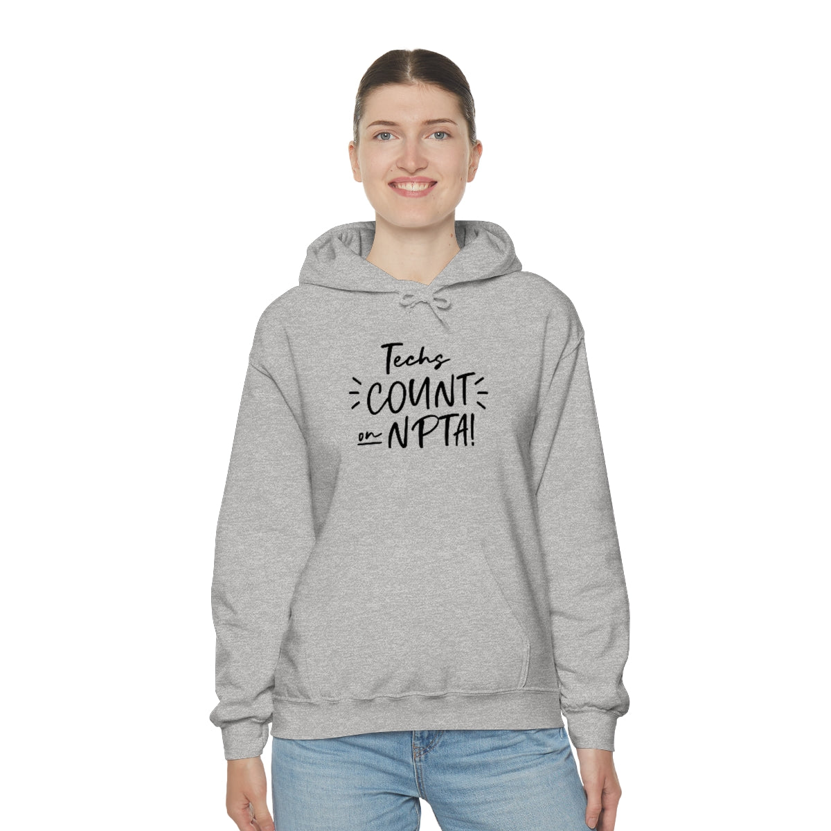 Techs Count on NPTA Hooded Sweatshirt