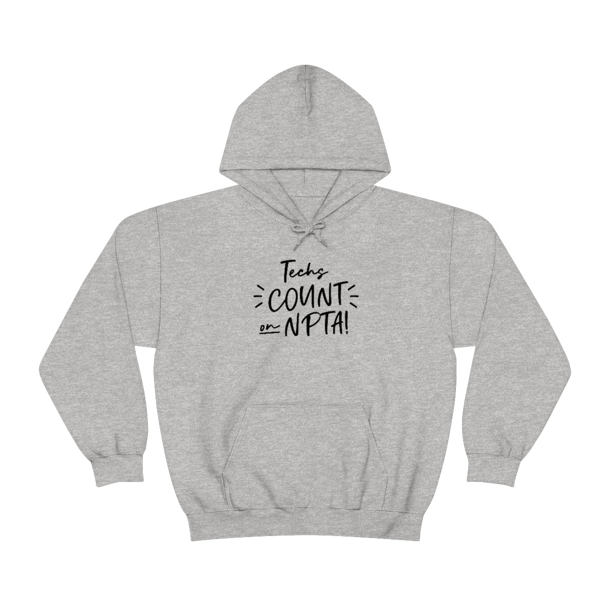 Techs Count on NPTA Hooded Sweatshirt