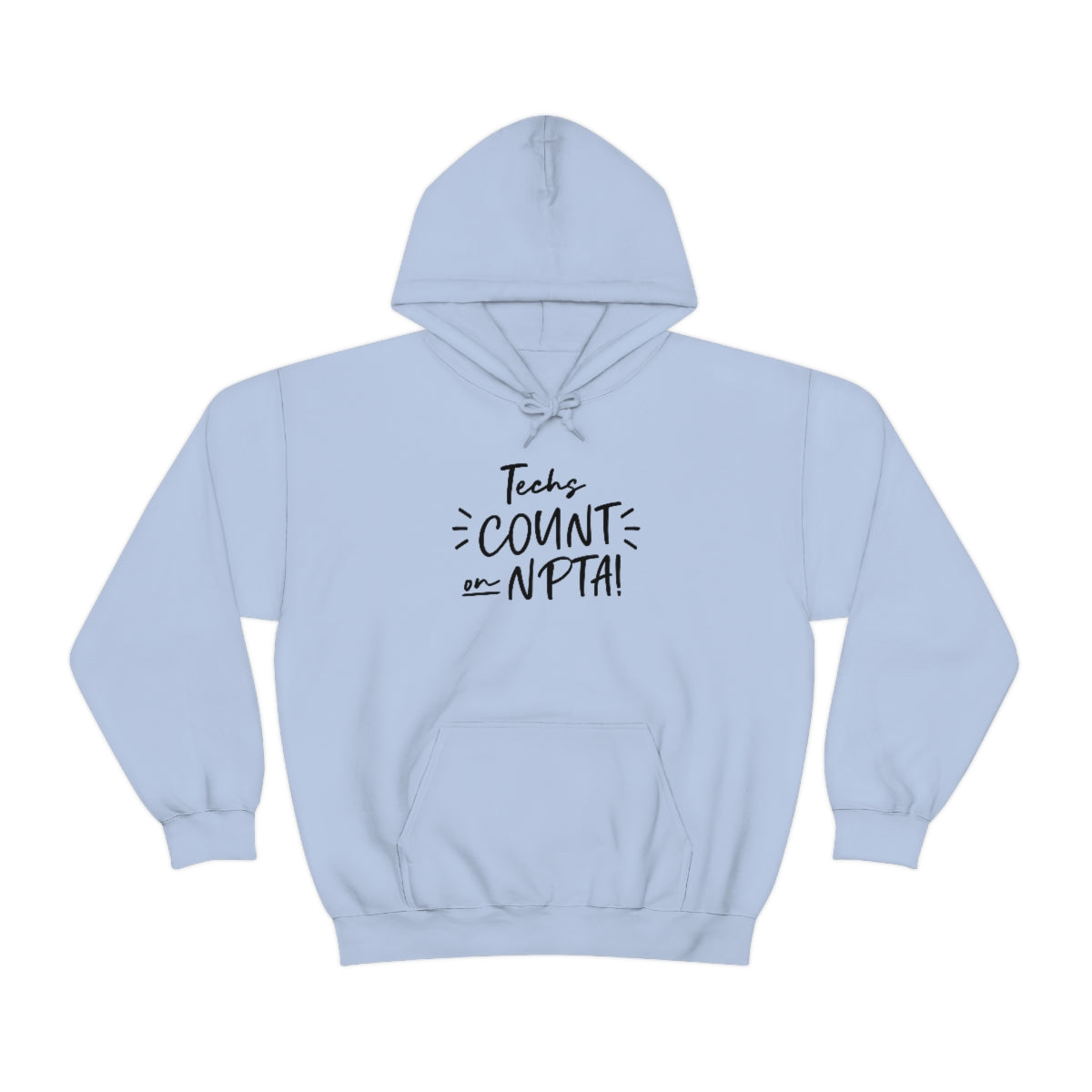 Techs Count on NPTA Hooded Sweatshirt