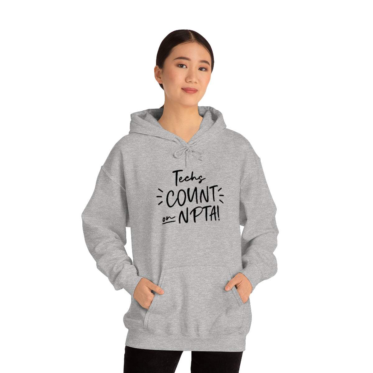 Techs Count on NPTA Hooded Sweatshirt