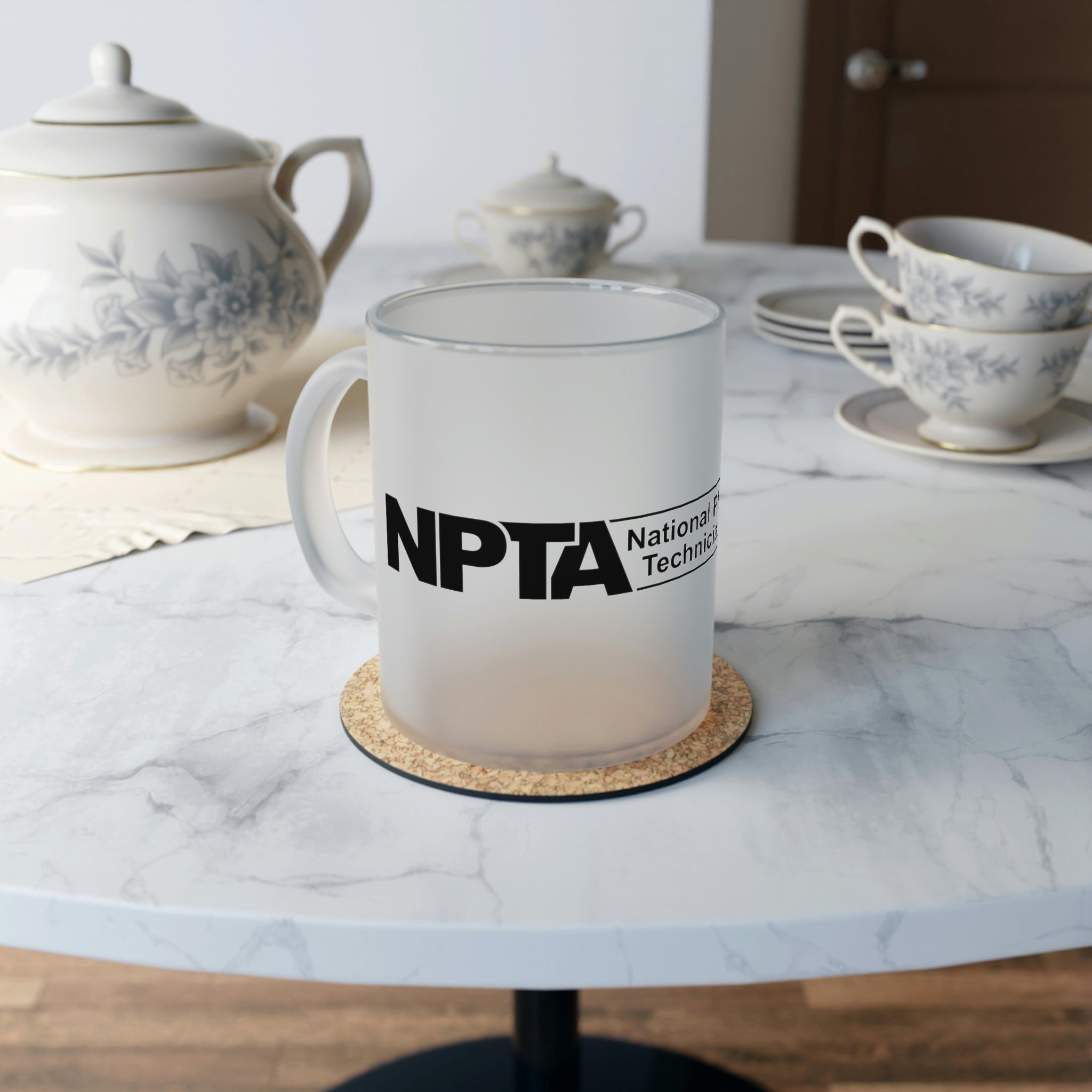 NPTA Frosted Glass Mug